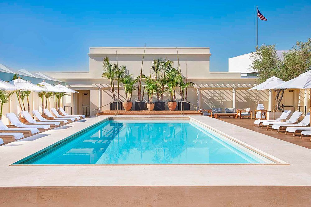 The Maybourne Beverly Hills rooftop pool