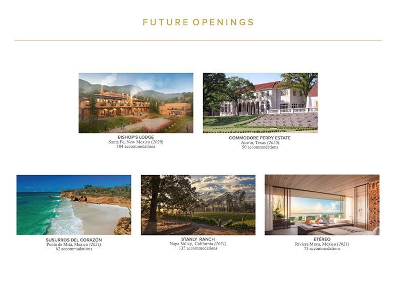 Future Auberge Resorts Openings