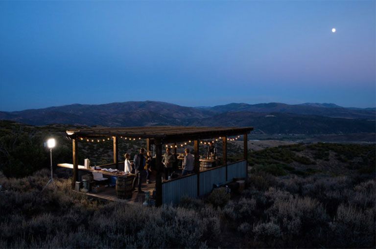 The Lodge at Blue Sky - cocktails under the stars