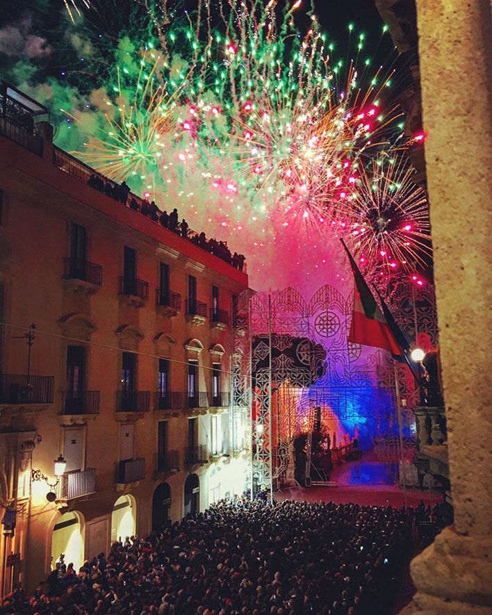 fireworks for Sant’Agata