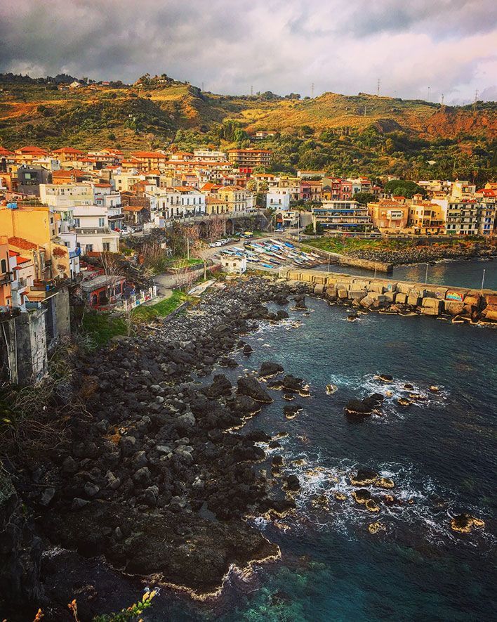 the coast of Catania