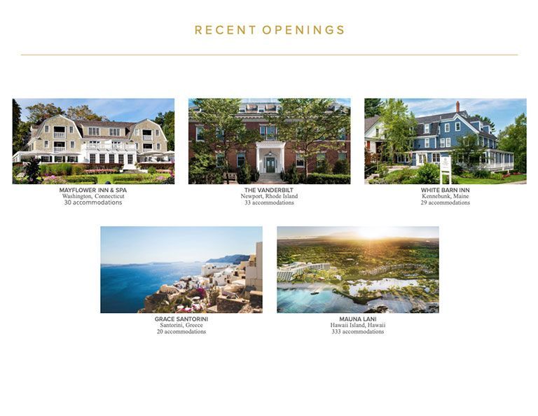 Recent Auberge Resorts Openings