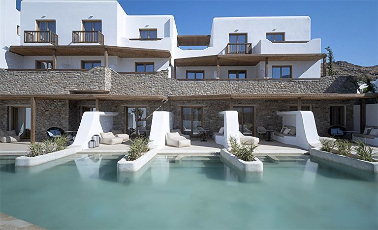 Aegon Hotel Mykonos aqua guest rooms sharing pool