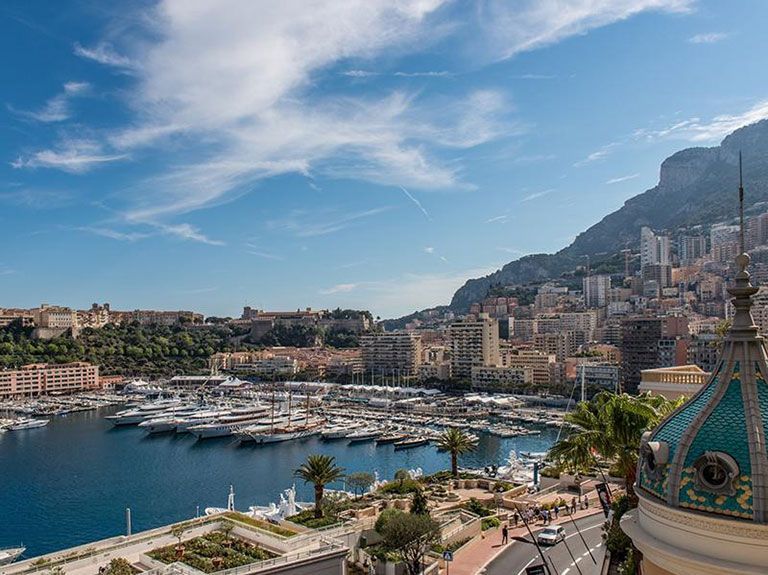 view of the Monte-Carlo port