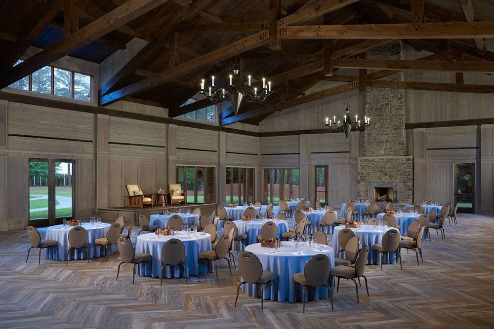 The Ritz Carlton Reynolds, Lake Oconee meeting in the pavilion