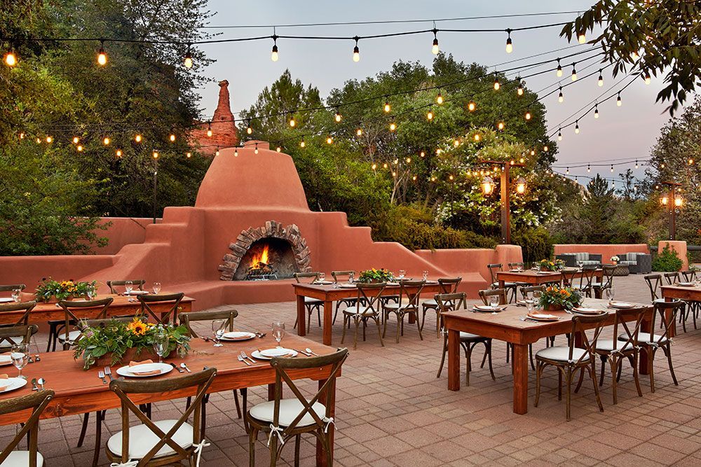 Village Terrace dinner - Enchantment Resort, Sedona, AZ