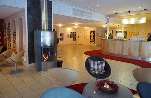 The gathering area in the main ‘warm’ hotel